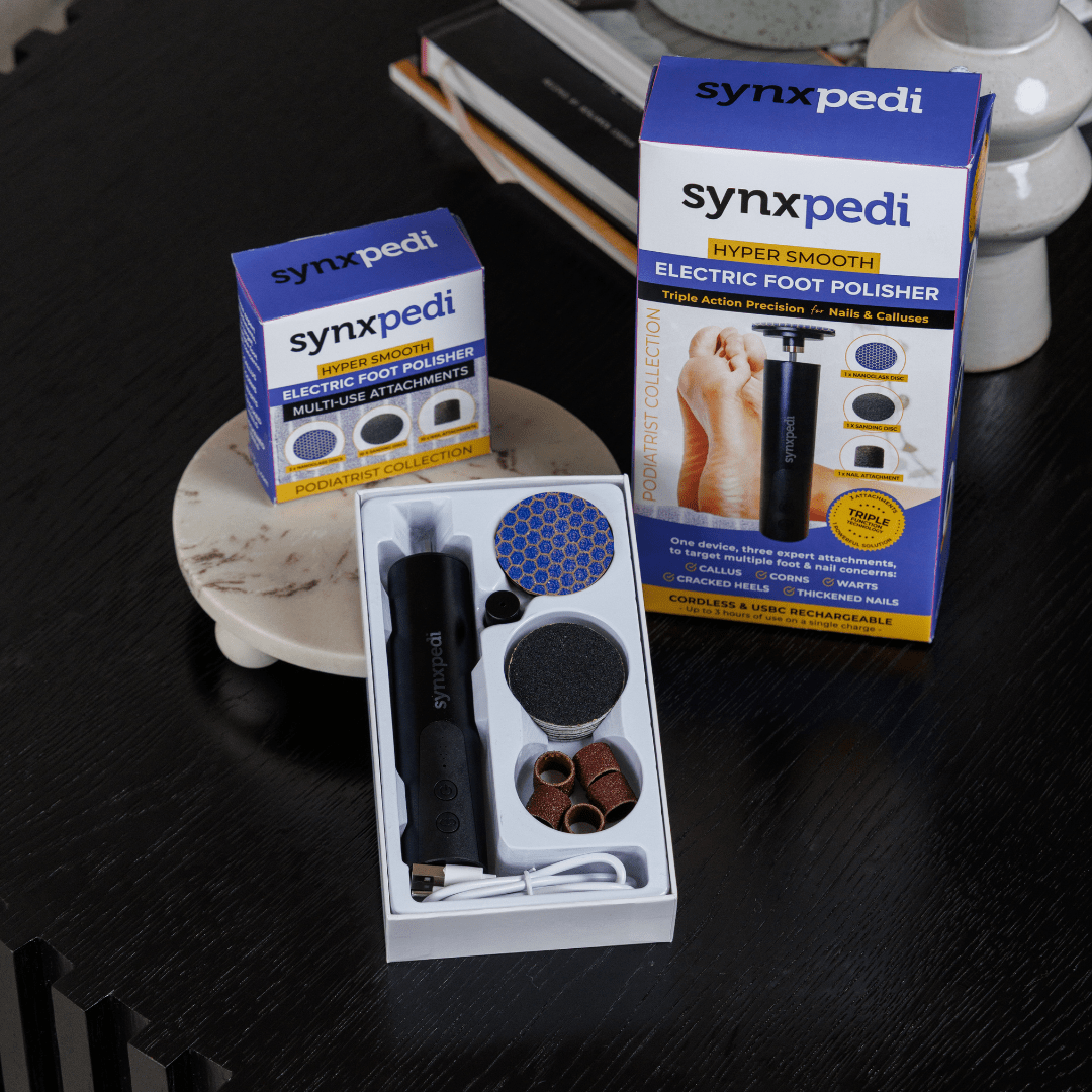 3-in-1 SynxPedi Electric Foot Polisher