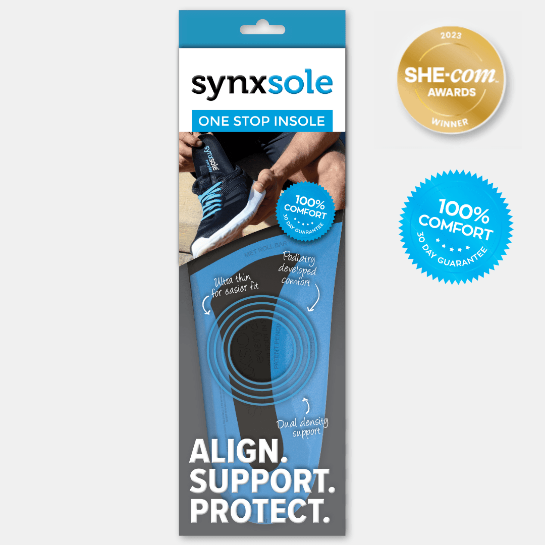 One Stop Insoles - Designed by Podiatrists Synxsole - insoles for arch support