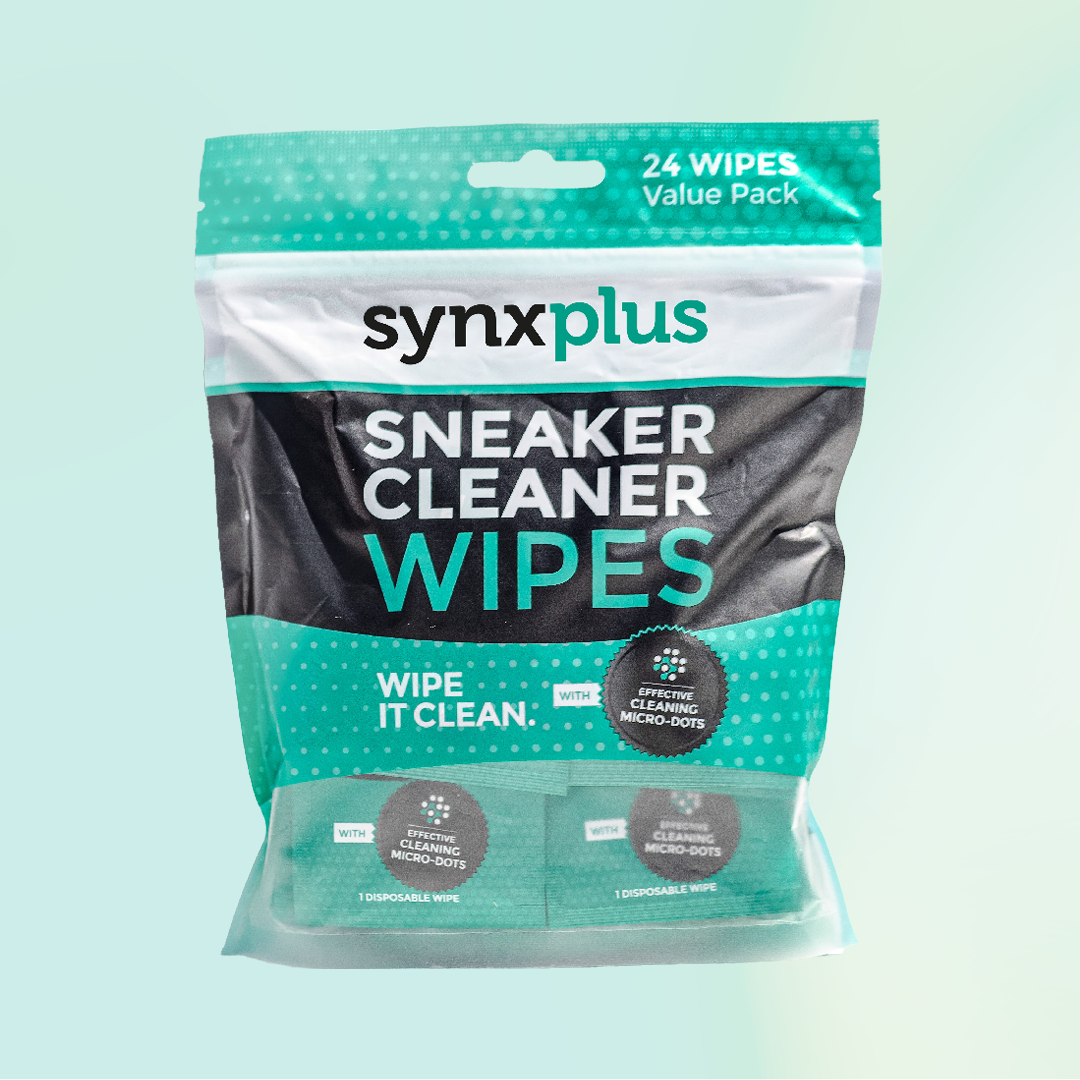 synxplus sneaker cleaner wipes, microdots wipes, clean sneakers, keep kicks clean, shoes, sneakers