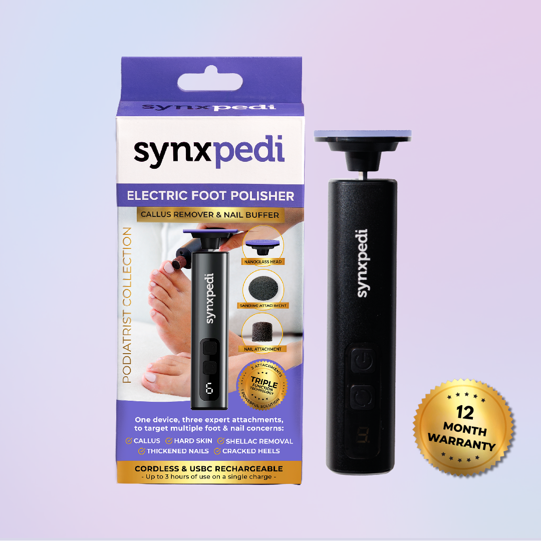 3-in-1 Electric Foot Polisher - Callus, Hard, Cracked Skin Remover & Nail Buffer