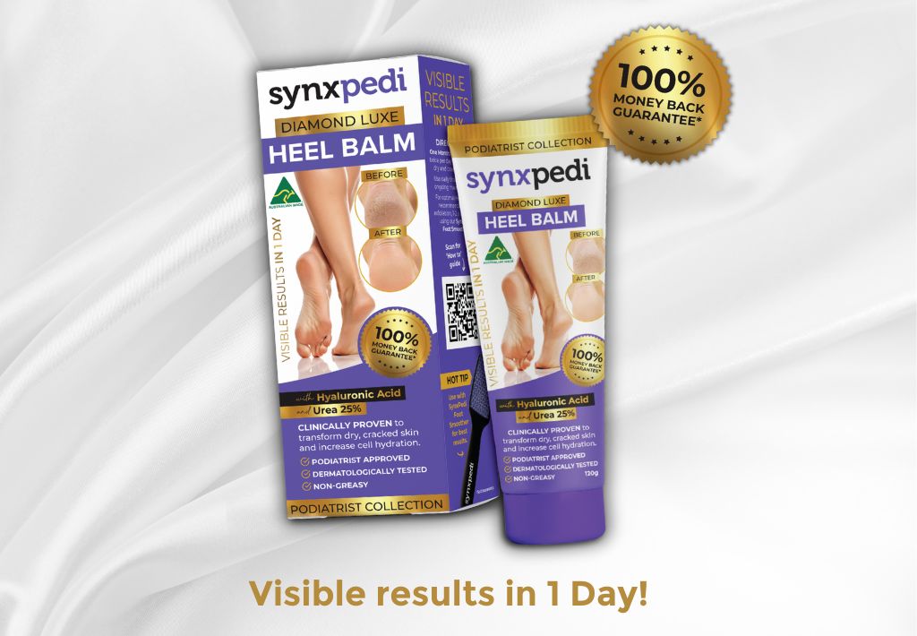 Synxpedi Diamond Luxe Heel Balm: The Ultimate Solution for Dry, Cracked Heels and Rough Feet