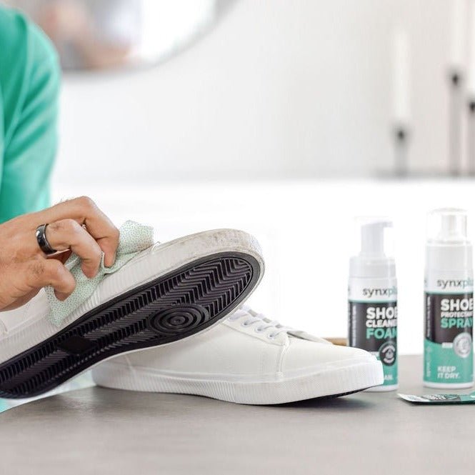 synxplus shoe cleaner foam, keep kicks clean, shoes, sneakers