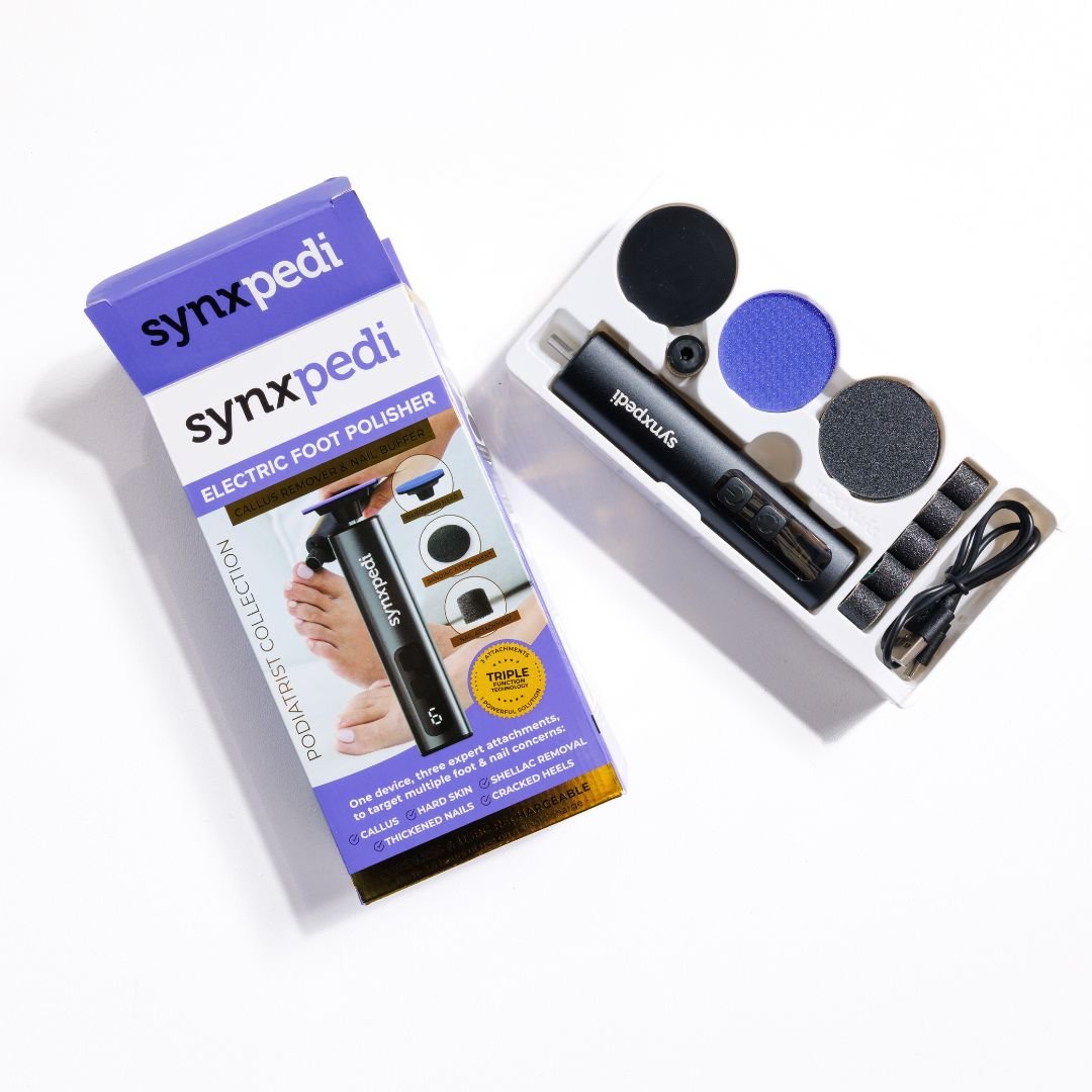 3-in-1 Electric Foot Polisher - Callus, Hard, Cracked Skin Remover & Nail Buffer