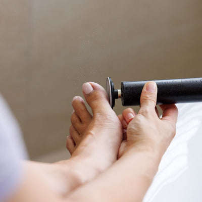 3-in-1 Electric Foot File Exfoliates hard skin, removes calluses, smooths cracked heels, and refines nails