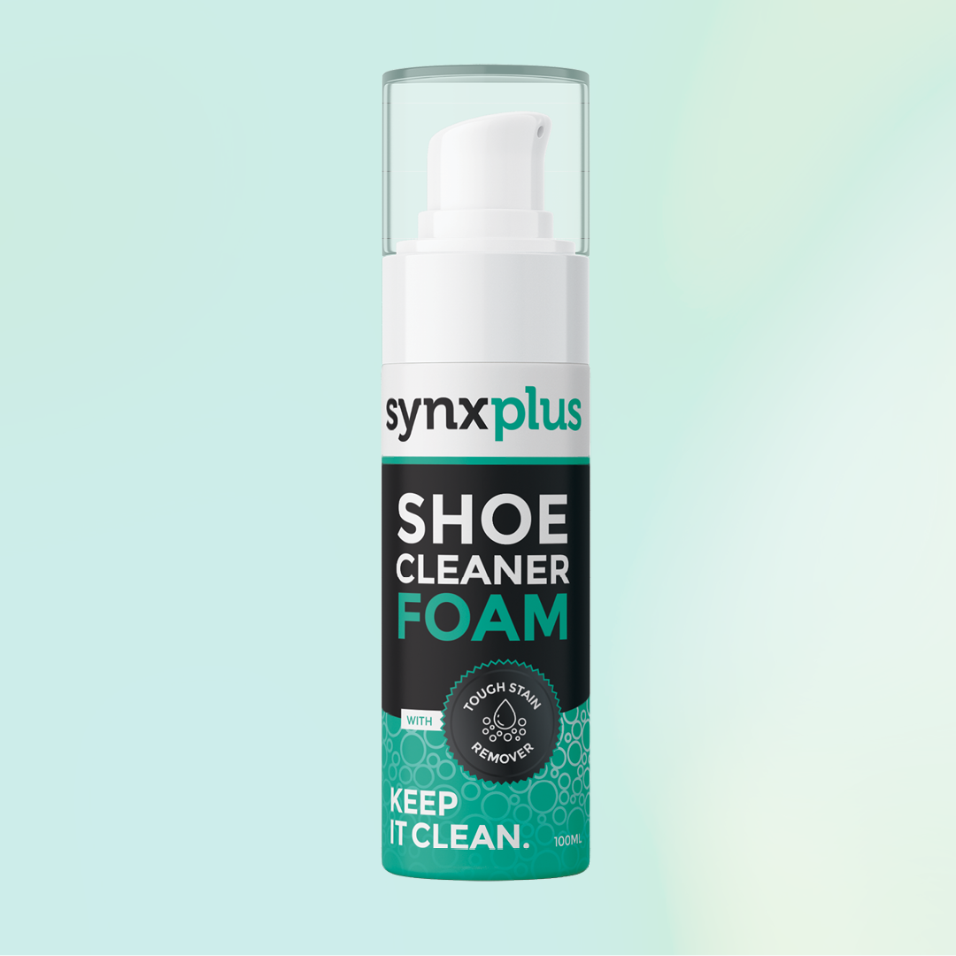 synxplus shoe cleaner foam, keep kicks clean, shoes, sneakers