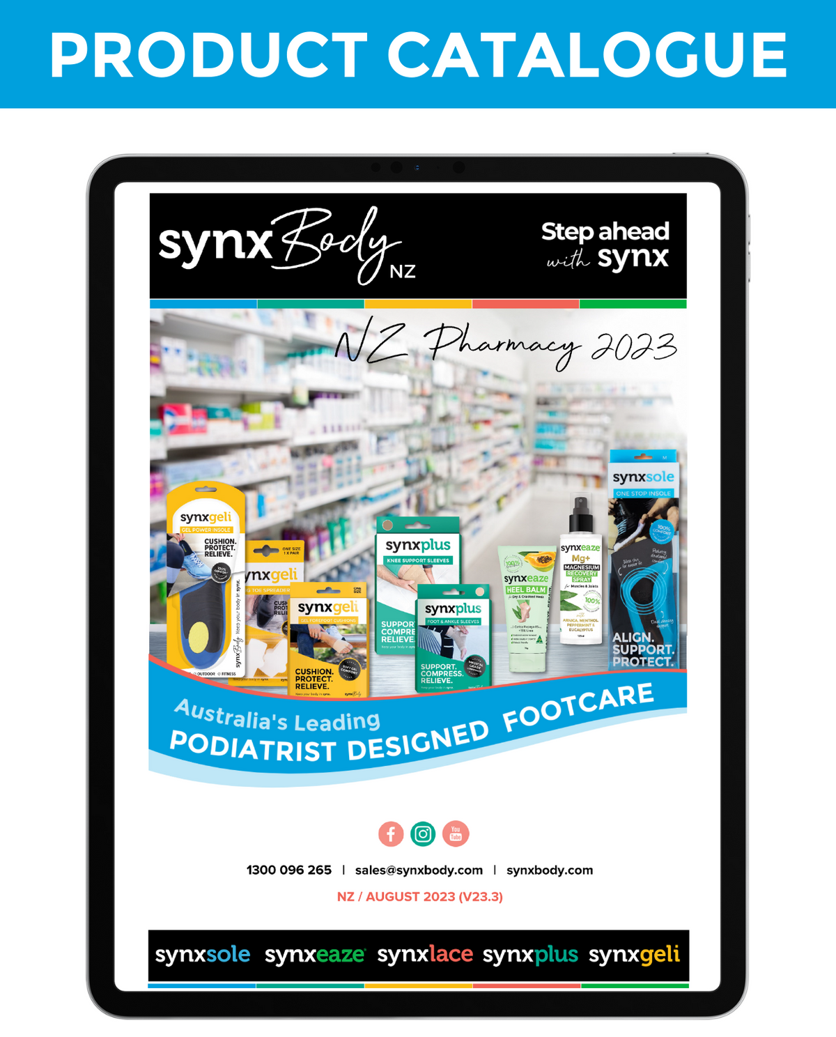 SynxBody NZ product catalogue