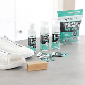 synxplus shoe deodoriser mist, keep kicks clean, smell fresh, lemon scent, odour eliminating, shoes, sneakers