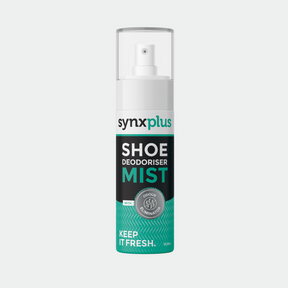 synxplus shoe deodoriser mist, keep kicks clean, smell fresh, lemon scent, odour eliminating, shoes, sneakers